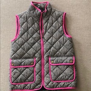 Crewcuts Girl’s Quilted Printed Herringbone Vest!